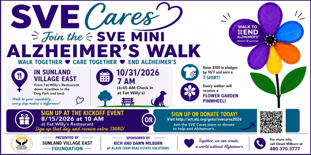 Alzheimer's Kick Off Walk Advertisement